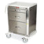3 Drawer Specialty Package Infection Control Cart, Breakaway Lock, 1-6" and 2-12" Drawers, Includes Pontoon Bumpers and