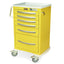 A-Series Lightweight Aluminum Isolation Cart, Tall Height, Medium Width, Six Drawers, Electronic Keypad Lock