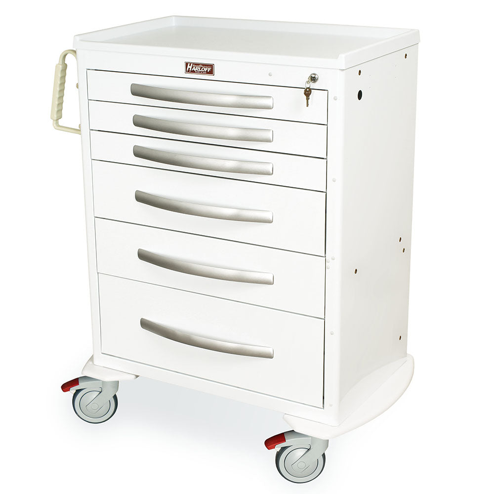 Harloff A-Series Aluminum Cart - Standard Width Tall Cabinet with 30" of Vertical Drawer – MPA3030K06-TC7