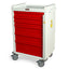 Aluminum MRI Compatible Emergency Cart with Six Drawers and Breakaway Lock