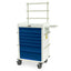 Aluminum MRI Safe Anesthesia Cart with Accessory Package, Seven Drawers, Key Lock, MR7K-MAN