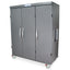 Triple Column Mobile Cabinet with Key Locking Solid Front Doors (3), on left is a single column with H+H panels; on rig