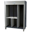 Triple Column Storage Cabinet with Double Wide Split-B Left Column, Tambour Door, Key Lock, MSPM83-R0TK-SPLITB