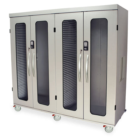 Harloff Quad Column Mobile Cabinet, Double Width Open Columns Both Sides – MSPM84-20GE