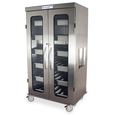 Harloff Stainless Steel IntraOcular Lens Storage Cart, 1092 Capacity, Key Lock, MSS-IOL1092