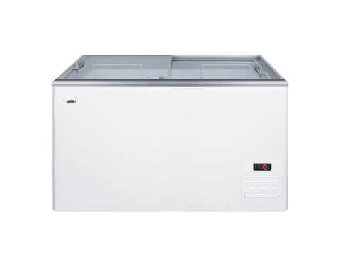 Flat Top Commercial Ice Cream Freezer with Sliding Glass Lid