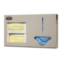 Bowman Dispensers Bowman ABS Double Mask and Bulk Dispenser • 16.95"W x 4.75"D x 10.2"H
