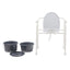 Folding Commode Bucket - Splash Guard and Lid Code: RPBC-03BU