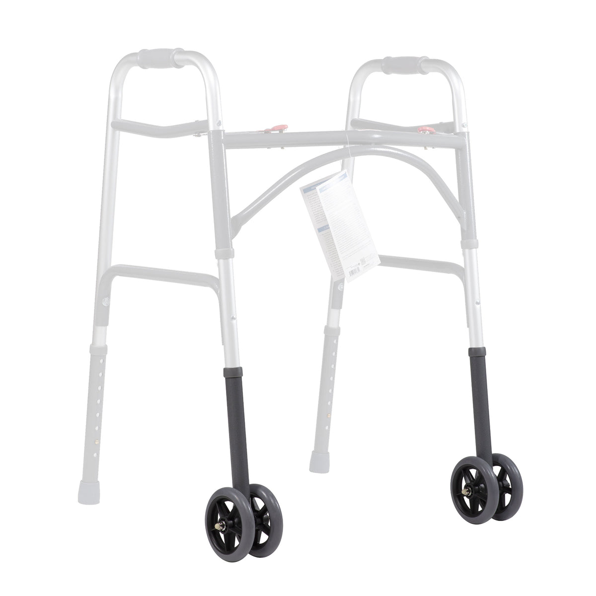 Dynarex Walker Extension Leg with Dual Wheels