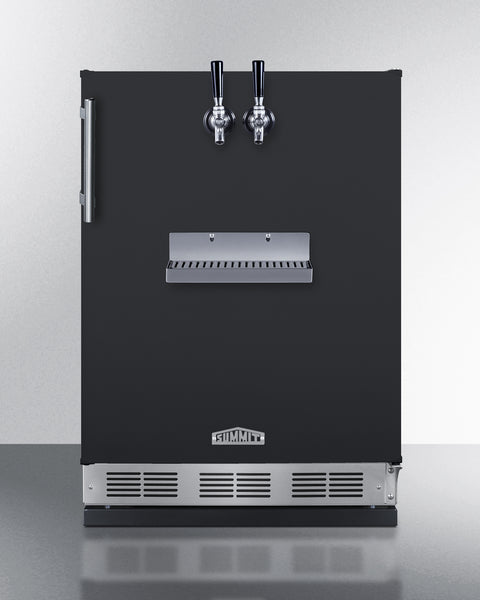Built-in undercounter front tap kegerator for commercial or home use