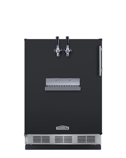 Built-in undercounter front tap kegerator for commercial or home use