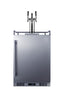 Built-in Undercounter Outdoor Triple Tap Beer Kegerator in Complete Stainless Steel
