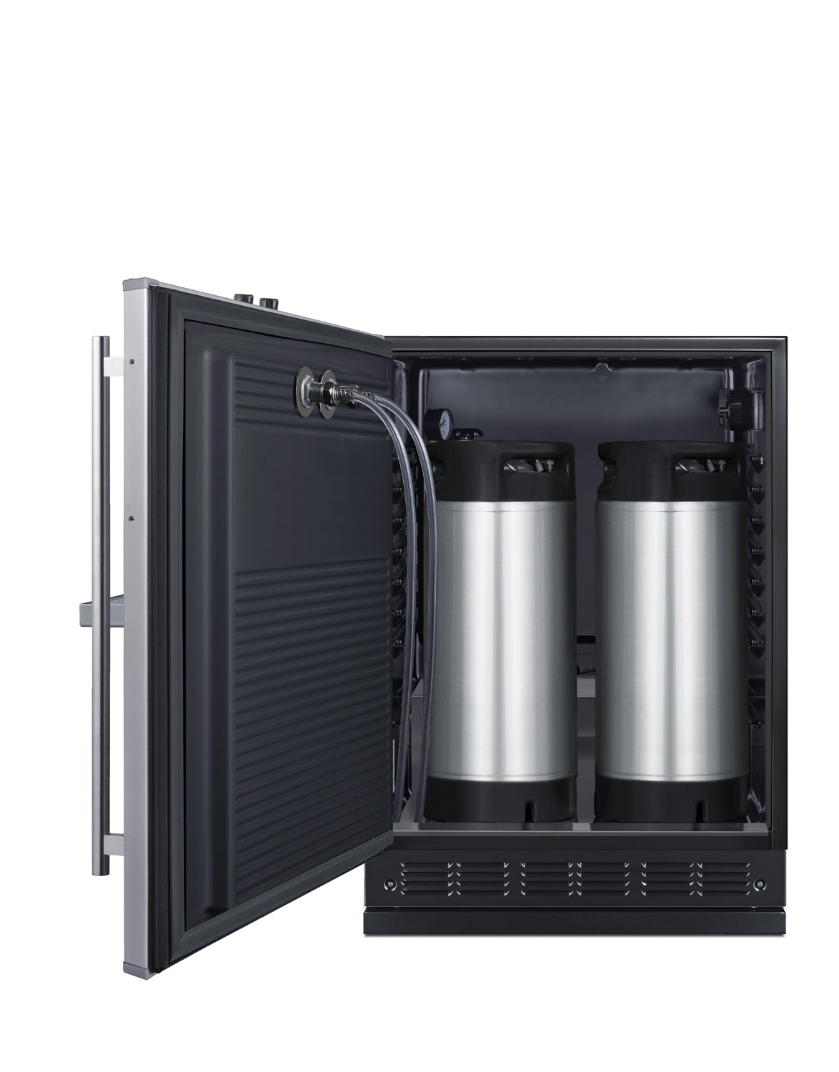 Built-in undercounter front tap coffee kegerator for commercial or home use
