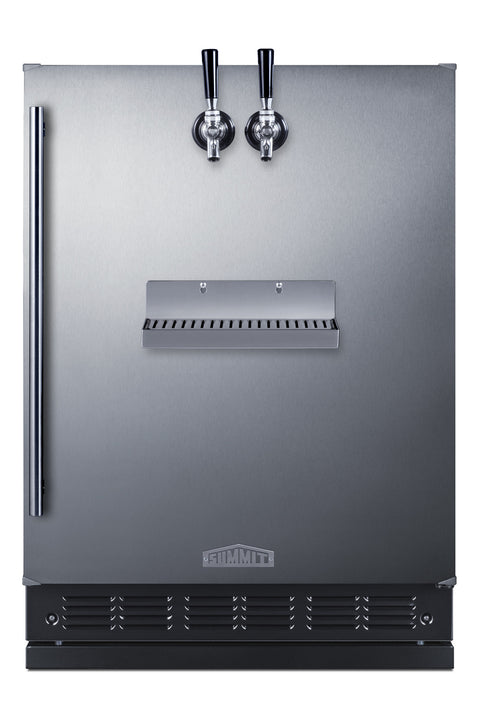 Built-in undercounter front tap kegerator for commercial or home use