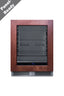 Shallow 18" deep 24" wide undercounter beverage center