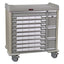 All Aluminum Multi Dose Cart, Designed to Hold 64 Multi-dose Bins with 20" Self Closing Slides. Single Column Cart with