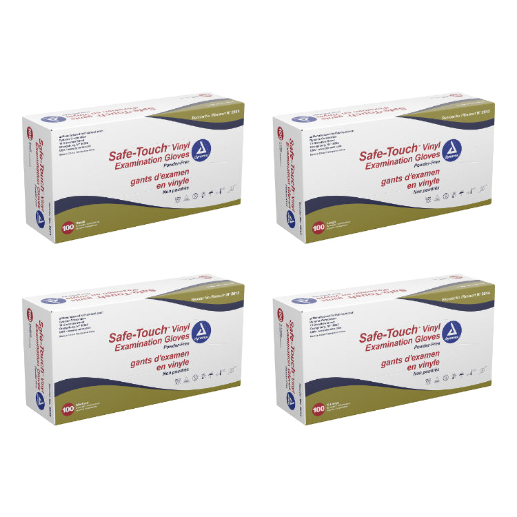 Dynarex Safe-Touch Vinyl Exam Gloves, Powder-Free - photo 2