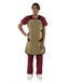QUICK DROP APRON - .5 mm Lead Free with Collar 22X37 Shimmering Tan - Small