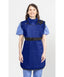 COAT APRON - .5 mm Light Weight Lead with Thyroid Collar 24X42 Shimmering Electric Blue - Large