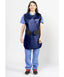 EASY WRAP - .5 mm Lead Free with Thyroid Collar 26x42 Shimmering Electric Blue - Extra Extra Large