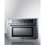 Stainless steel trim kit to extend width of CMV24 speed oven to 27"