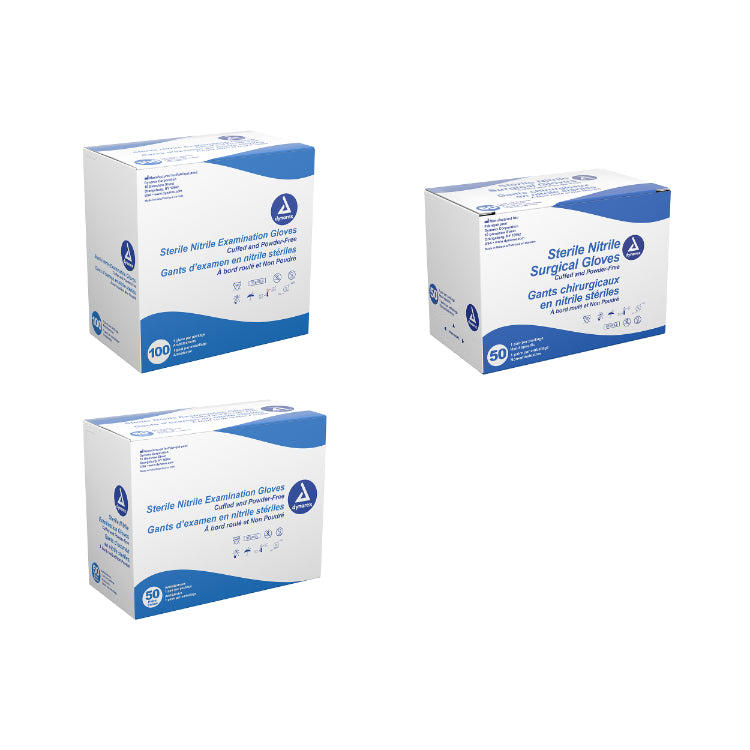 Dynarex Sterile Nitrile Exam Gloves, Powder-Free - photo 2