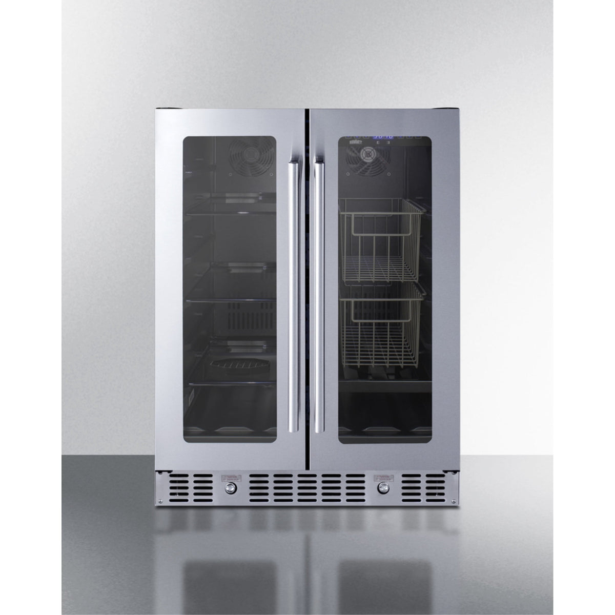Accucold French door undercounter ADA compliant pantry for fruits, vegetables and perishables (Model ALFD24WBVPANTRY)