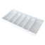 Six Compartment Medical Cart Drawer Tray, Molded Plastic, TRAY6COMP