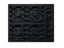 24" wide cooktop with four sealed burners, black porcelain finish, and cast iron grates; made in the USA
