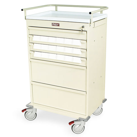 Harloff Value Med-Bin Cart with Key Lock, includes 18-each 3.5-inch Bins – VLT18BIN3SP