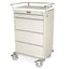 Universal Aluminum 4Wide Punchcard Medication Cart with Electronic Lock with Keypad and key lock Override. Standard Pack
