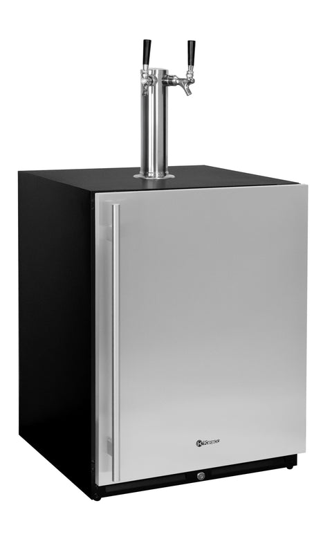 Accucold ADA compliant dual tap kegerator to serve both beer and wine, ADA (Model SBC58BLBIADAIFTWINBW)