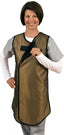 FRONT CLOSING SPECIAL PROCEDURE APRON - .25 mm Lead Free 24X40 Shimmering Tan - Extra Large