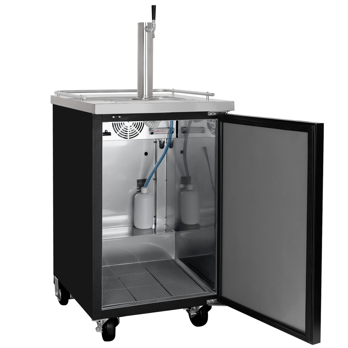 Accucold Tapping equipment with single tap to serve beer from most kegerators