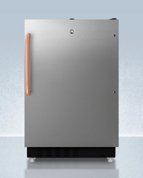 Accucold ADA compliant built-in or freestanding 20" wide refrigerator-freezer for residential use with lock (Model
