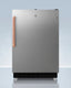 ADA compliant built-in or freestanding 20" wide refrigerator-freezer for residential use with lock