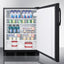 24" wide 19" deep outdoor all-refrigerator with slide-out side storage compartment