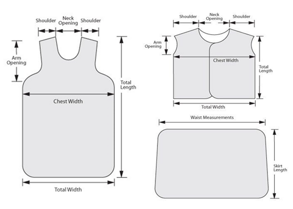 Wolf X-Ray Shorten Length of Apron by 5 inches