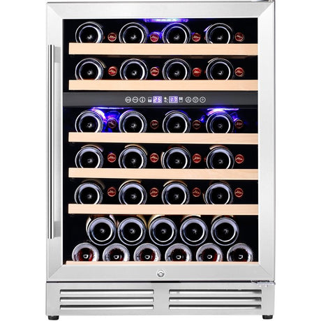 6-bottle Countertop Commercial Wine Cooler in Stainless Steel with Compressor