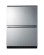 24" wide indoor/outdoor ADA compliant 2-drawer all-freezer