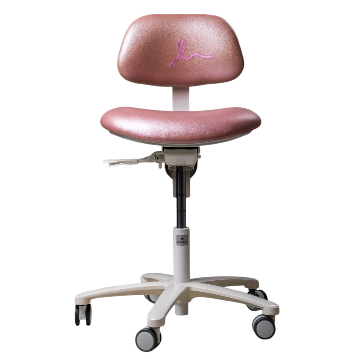 Brewer Practice Pink dental operator stool in Rosa pink, 4355B