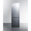 ENERGY STAR certified bottom freezer refrigerator with stainless steel doors
