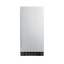 15" wide all-refrigerator for built-in or freestanding use, with reversible stainless steel door and lock