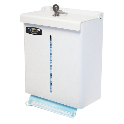 Lrg Vol Locking Mask Dispenser/Stand/Vert Sign Quartz Beige