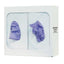 Glove Box Dispenser Double White Steel
