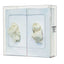 Glove Box Dispenser Double Narrow Vert/Horiz Clear PETG
