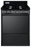 20" wide gas range in black with sealed burners