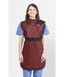 COAT APRON - .5 mm Light Weight Lead 25X40 Burgundy - Extra Large - 63012LW-18
