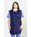 SPECIAL PROCEDURE APRON - .35 mm Lead Free 21X36 Shimmering Electric Blue