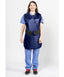 EASY WRAP - .25 mm Lead Free with Thyroid Collar 25X40 Shimmering Electric Blue - Extra Large
